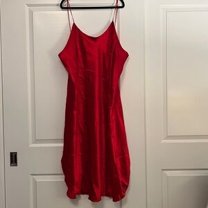 Beautiful Red Slip Gown